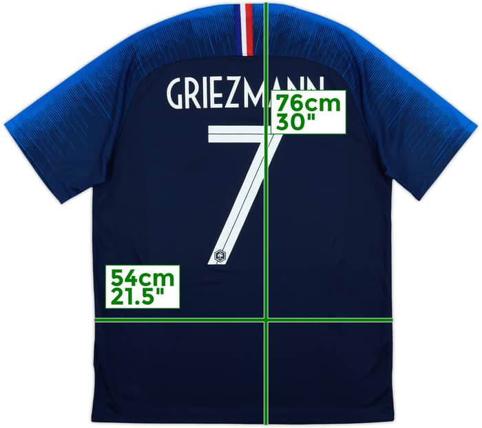 2018 France Home Shirt Griezmann #7 - 10/10 - (L)
