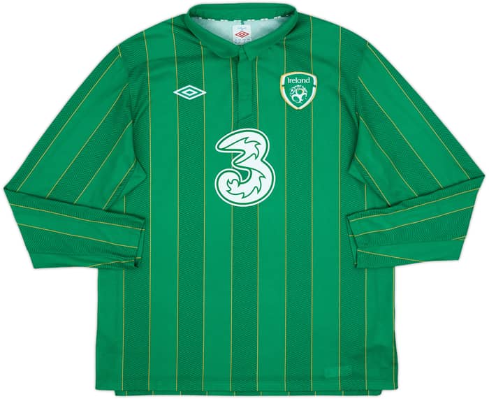 2011-12 Ireland Home L/S Shirt - 9/10 - (XL)