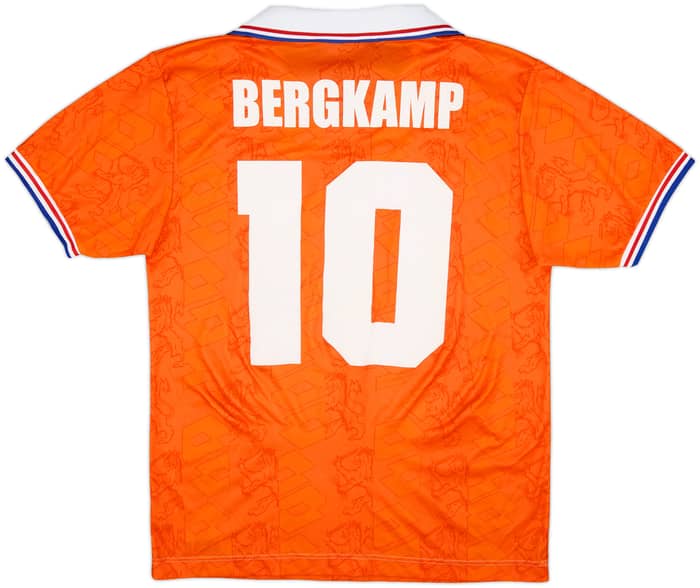 1992-94 Netherlands Home Shirt Bergkamp #10 - 8/10 - (M)