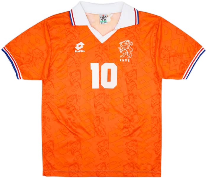 1992-94 Netherlands Home Shirt Bergkamp #10 - 8/10 - (M)