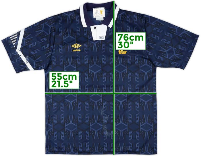 1991-94 Scotland Home Shirt - 7/10 - (L)