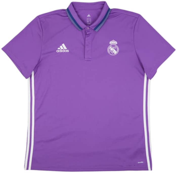 2016-17 Real Madrid adidas Polo Shirt - 8/10 - (XL)