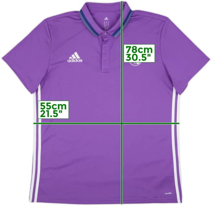2016-17 Real Madrid adidas Polo Shirt - 8/10 - (XL)