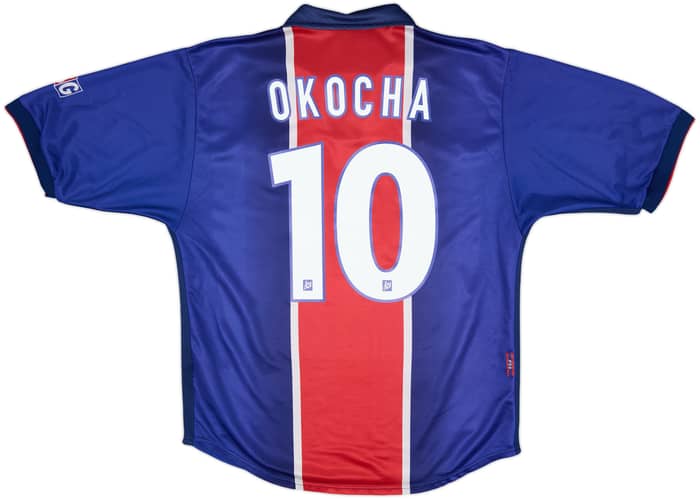 1998-99 Paris Saint-Germain Home Shirt Okocha #10 - 7/10 - (M)