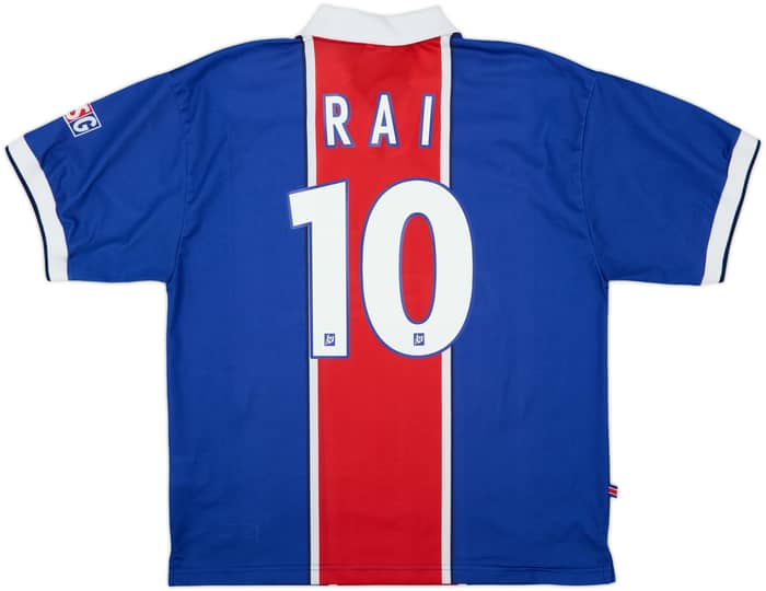 Camiseta de local del Paris Saint-Germain 1997-98 Rai #10 - 8/10 - (XL)