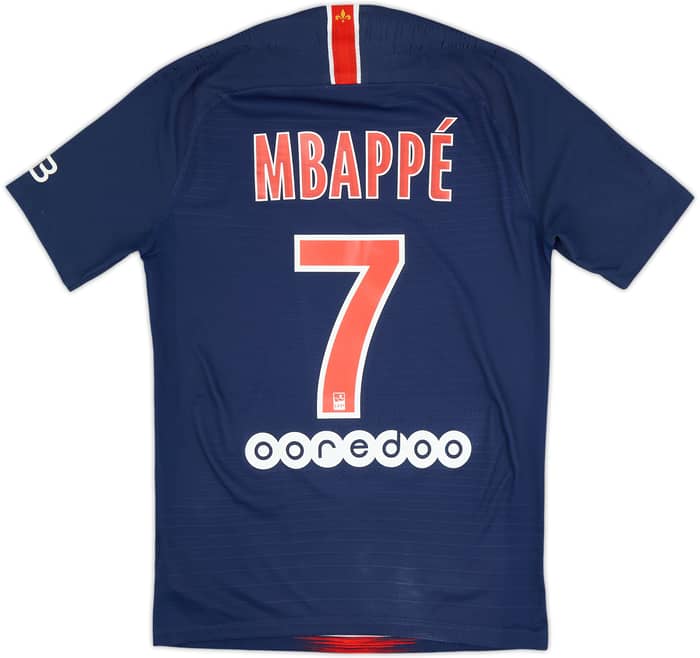 2018-19 Paris Saint-Germain Camiseta Auténtica Local Mbappe #7 - 6/10 - (S