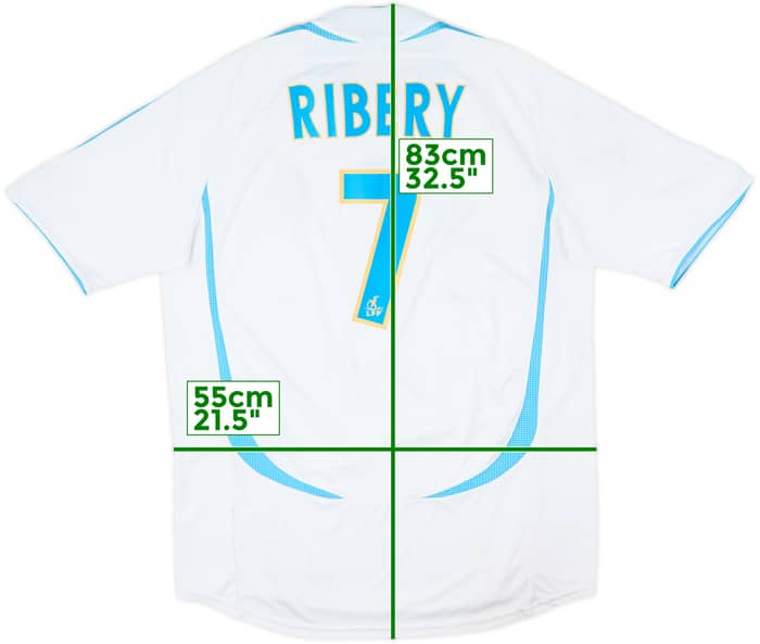 2006-07 Olympique Marseille Home Shirt Ribery #7 - 6/10 - (L)