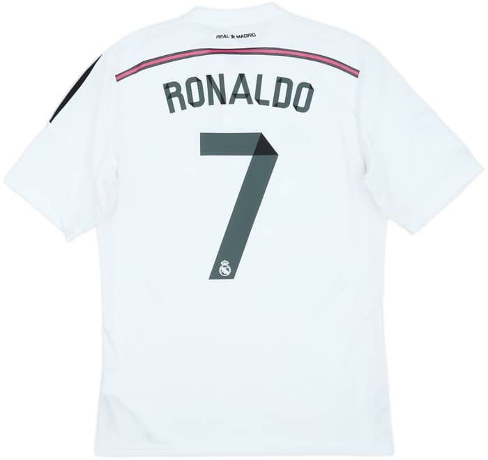 2014-15 Real Madrid Home Shirt Ronaldo #7 - 8/10 - (L)