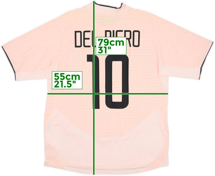 2003-04 Juventus Away Shirt Del Piero #10 - 7/10 - (L)