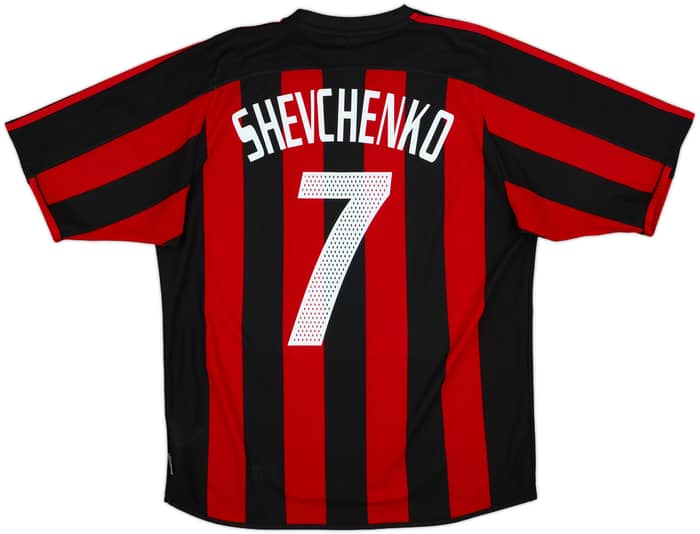 2003-04 AC Milan Home Shirt Shevchenko #7 - 10/10 - (M)
