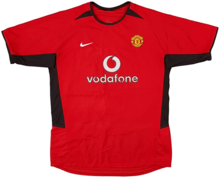 2002-04 Manchester United Home Shirt Beckham #7 - 7/10 - (XL.Boys)