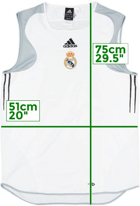 2004-05 Real Madrid Signed adidas Training Vest - 9/10 - (M/L)