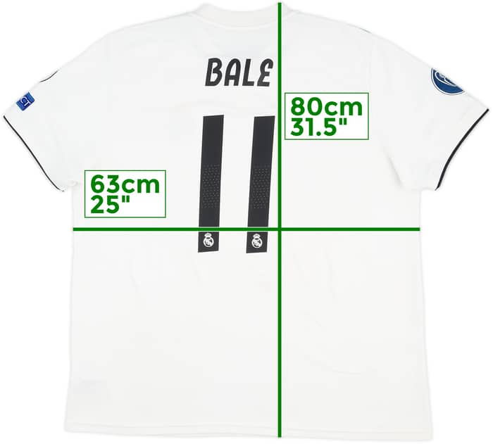 2018-19 Real Madrid Home Shirt Bale #11 - 6/10 - (XXL)