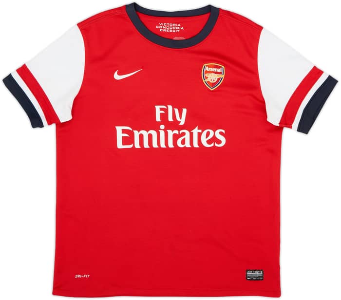 2012-14 Arsenal Home Shirt Monreal #17 - 6/10 - (XL.Boys)