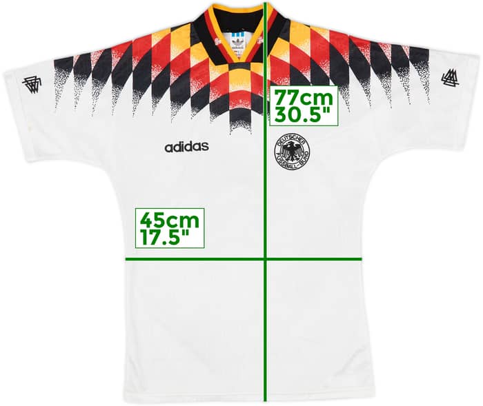 1994-96 Germany Signed Home Shirt - 8/10 - (S)