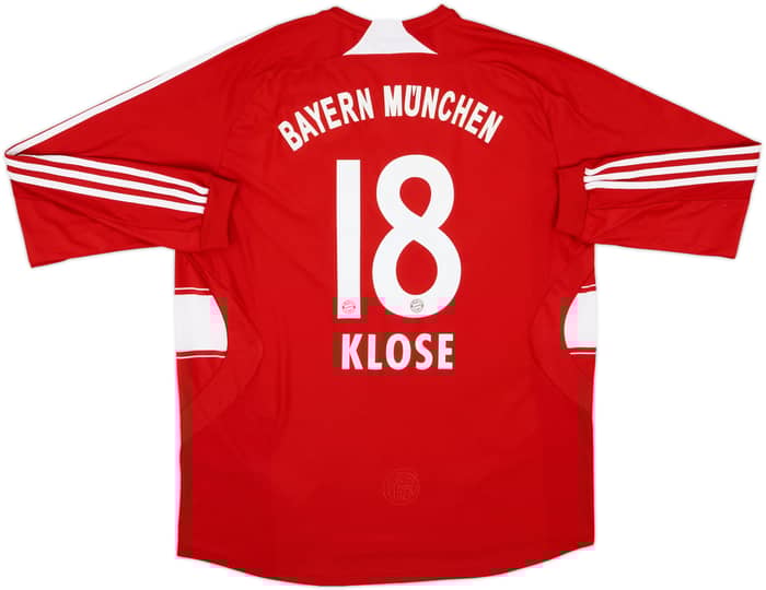 2008-09 Bayern Munich Home L/S Shirt Klose #18 - 7/10 - (XL)