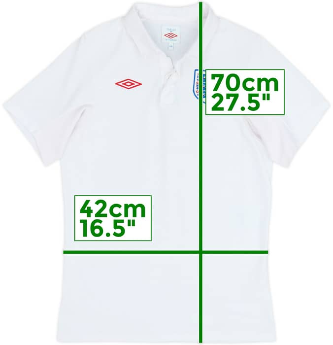 2009-10 England Home Shirt - 7/10 - (XL.Boys)