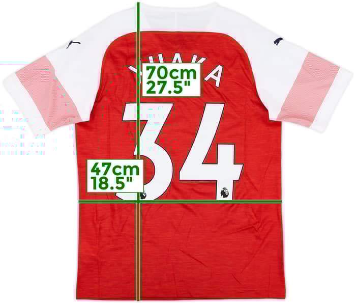 2018-19 Arsenal Home Shirt Xhaka #34 - 10/10 - (S)