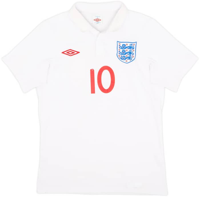 2009-10 England Home Shirt Rooney #10 - 5/10 - (S)