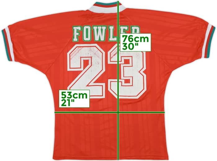 1993-95 Liverpool Home Shirt Fowler #23 - 5/10 - (M)