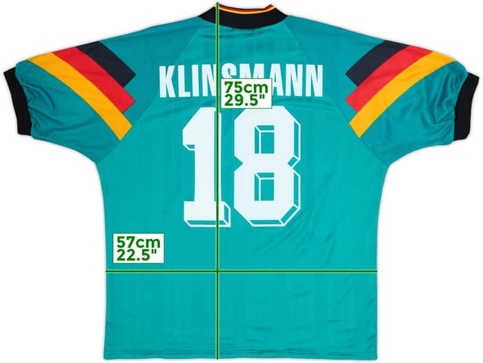 1992-94 Germany Away Shirt Klinsmann #18 - 6/10 - (L)