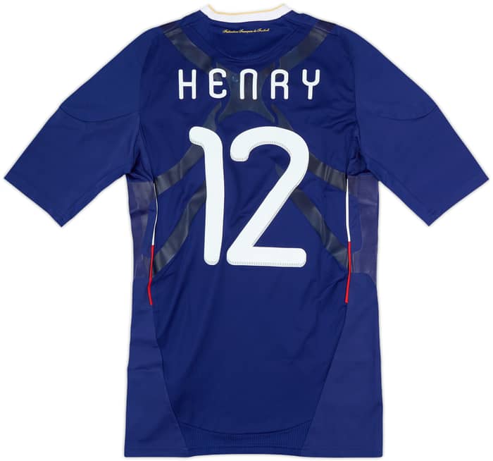 2009-10 France Player Issue Techfit Home Shirt Henry #12 - 7/10 - (L)
