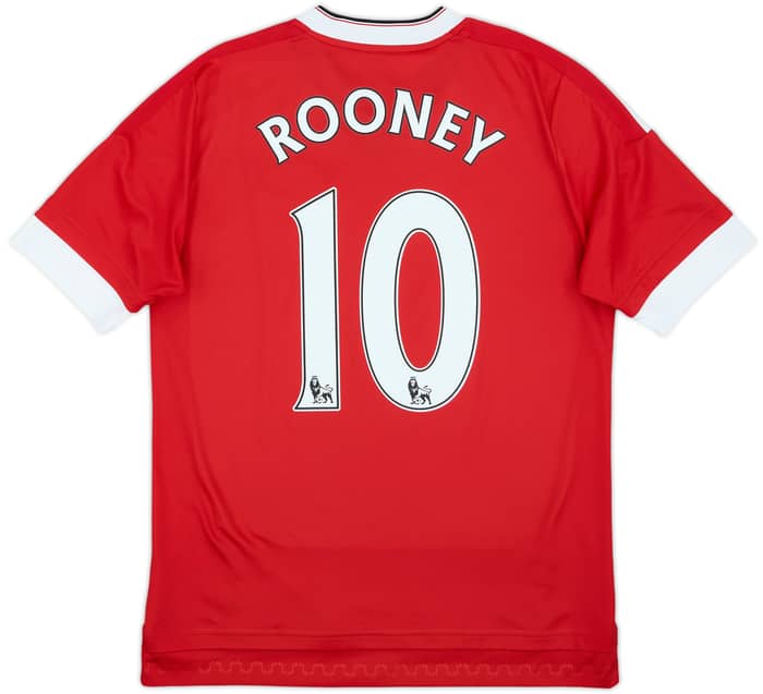 2015-16 Manchester United Home Shirt Rooney #10 - 7/10 - (XL.Boys)