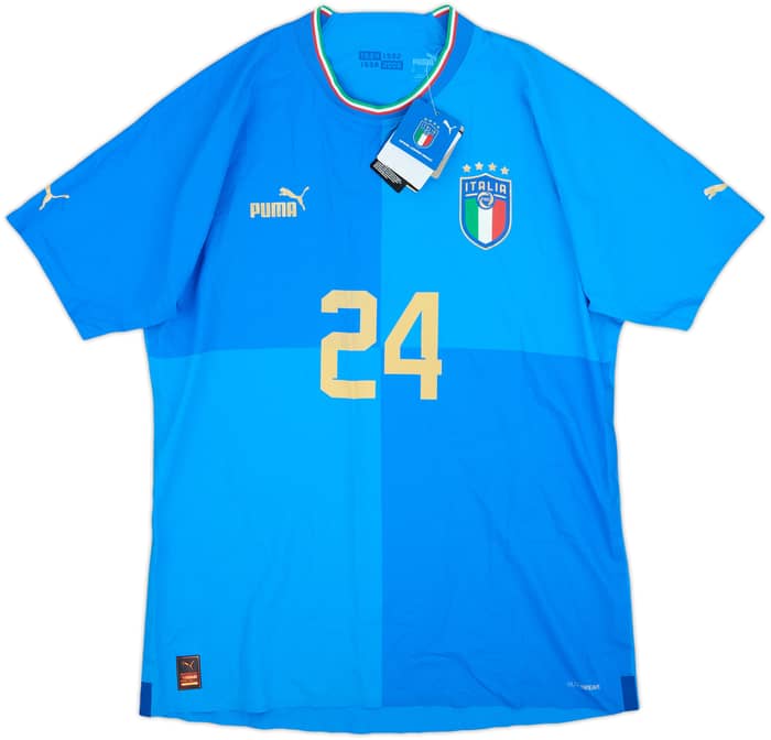 2022-23 Italy Authentic Home Shirt #24 (XL)