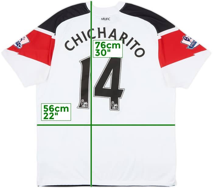 2010-12 Manchester United Away Shirt Chicharito #14 - 6/10 - (L)