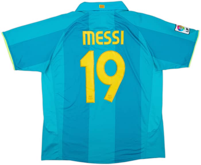 2007-09 Barcelona Camiseta Visitante Messi #19 - 8/10 - (XL)
