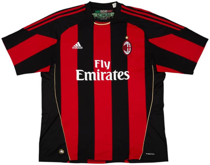 2010-11 AC Milan Home Shirt Ibrahimovic #11 - 8/10 - (XXL)