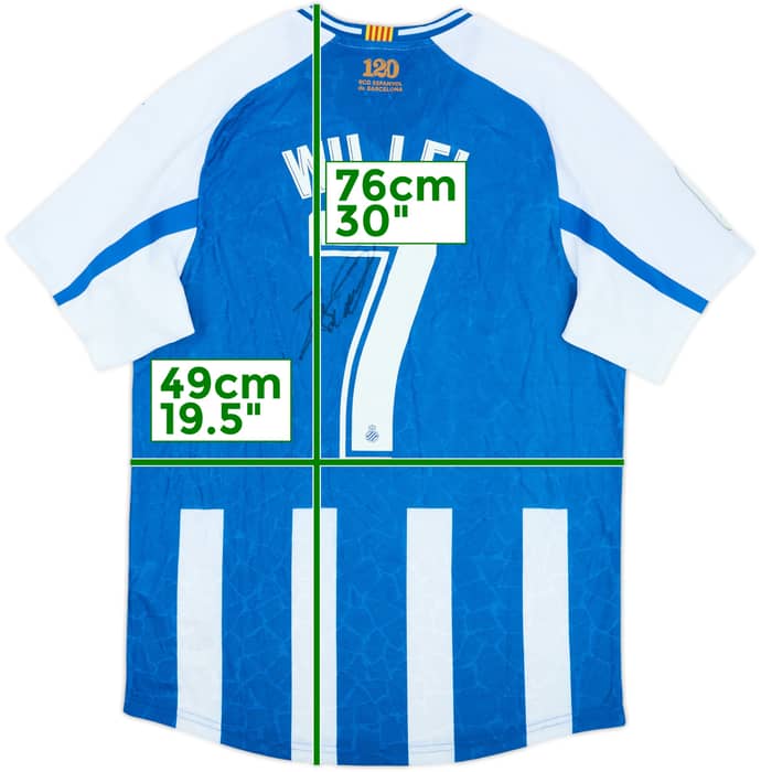 Camiseta de local firmada del Espanyol 2020-21 Wu Lei #7 (M)