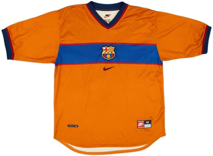 1998-00 Barcelona Away Shirt Rivaldo #11 - 8/10 - (M)