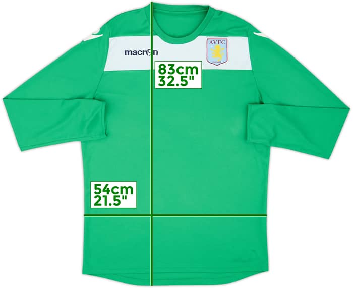 2012-13 Aston Villa Macron L/S Training Shirt - 8/10 - (XL)