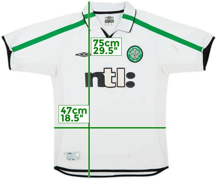 2001-02 Celta Visitante Camiseta - 5/10 - (M)