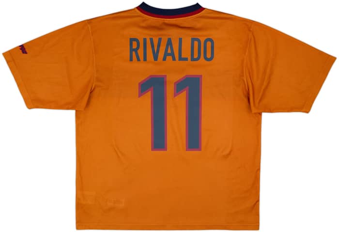 1998-00 Barcelona Basic Third Shirt Rivaldo #11 - 9/10 - (L)