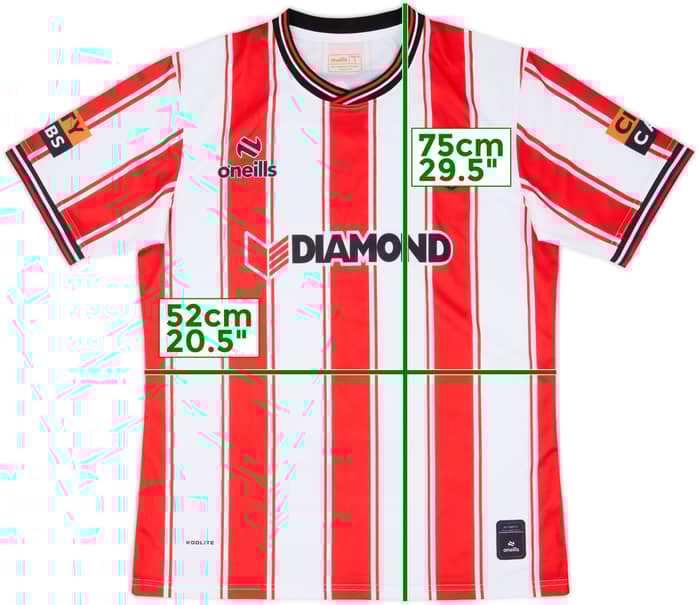 2024-25 Derry City Home Shirt - 10/10 - (L)