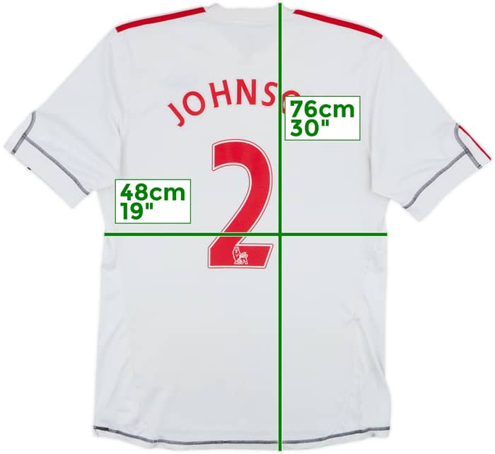 2009-10 Liverpool Away Shirt Johnson #2 - 6/10 - (M)
