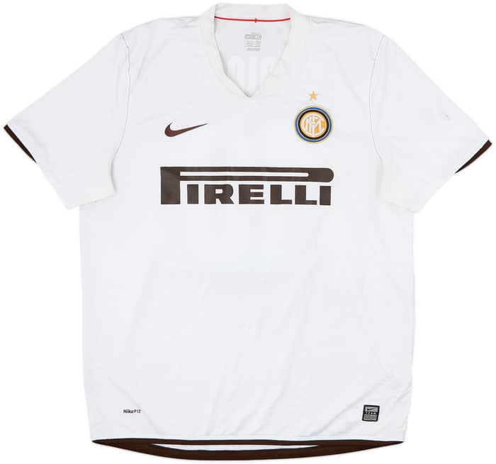 2008-09 Inter Milan Away Shirt Adriano #10 - 6/10 - (XL)