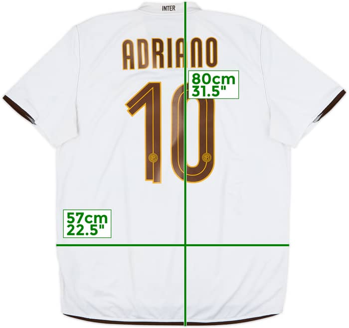 2008-09 Inter Milan Away Shirt Adriano #10 - 6/10 - (XL)