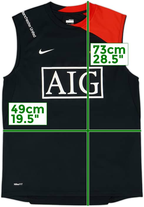 2008-09 Manchester United Nike Training Vest - 10/10 - (S)
