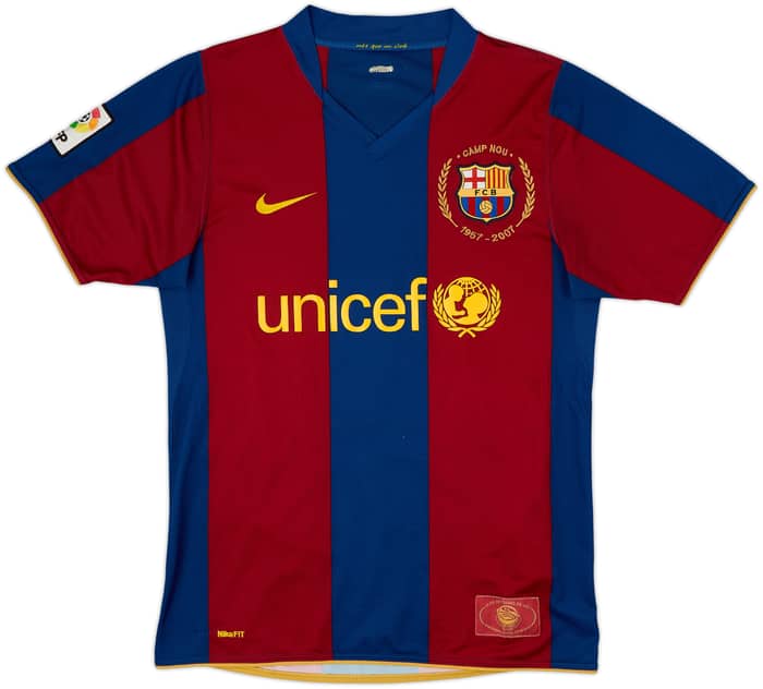 2007-08 Barcelona Home Shirt Ronaldinho #10 - 6/10 - (S)