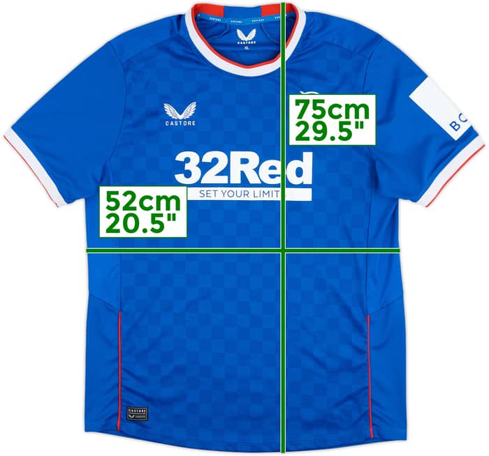 2016-18 Rangers Home Shirt - 8/10 - (XL)