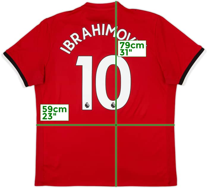 2017-18 Manchester United Home Shirt Ibrahimovic #10 - 5/10 - (XL)