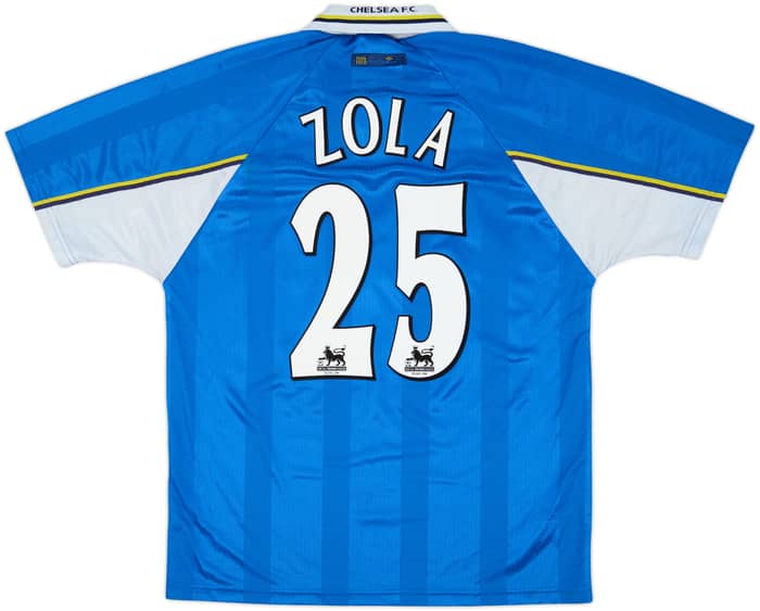 1997-99 Chelsea Home Shirt Zola #25 - 5/10 - (L)