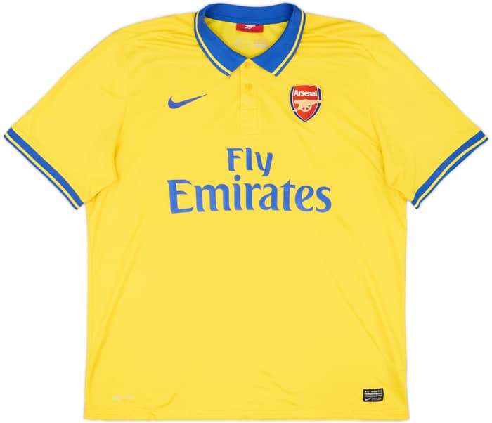 2013-14 Arsenal Away Shirt Arteta #8 - 7/10 - (XL)