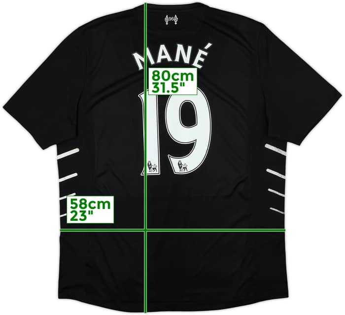 2016-17 Liverpool Visitante Camiseta Mane #19 - 5/10 - (XL)