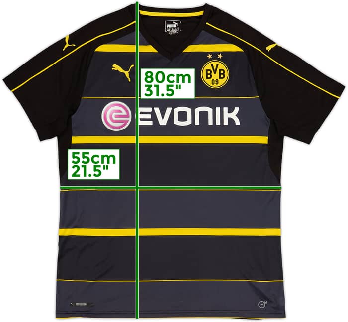 2016-17 Borussia Dortmund Away Shirt - 5/10 - (XL)