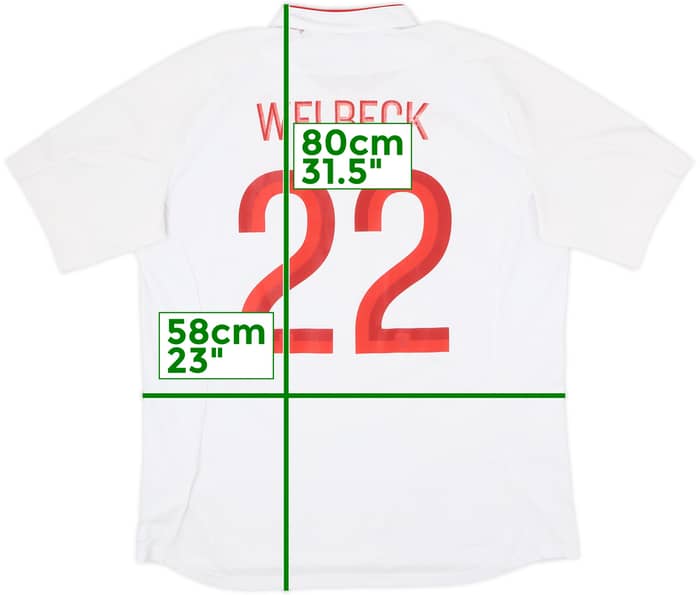 2012-13 England Home Shirt Welbeck #22 - 6/10 - (XL)