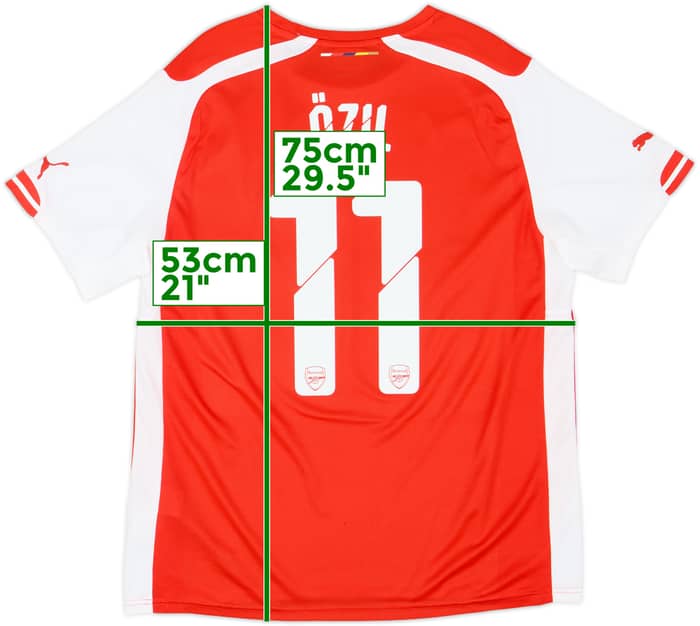 2014-15 Arsenal Home Shirt Ozil #11 - 7/10 - (L)